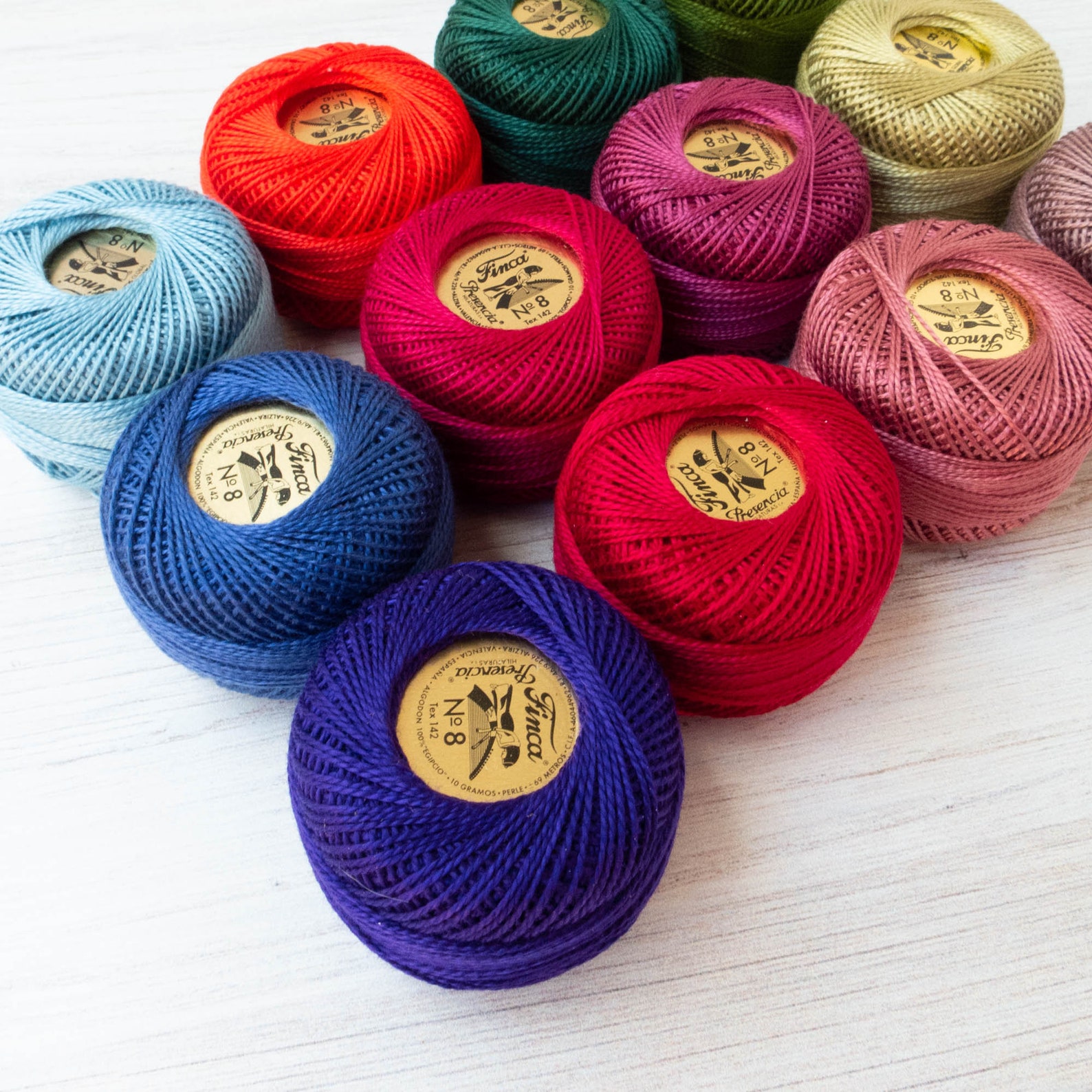 Perle Cotton Thread Set Finca Presencia Size 8 Pearl Cotton Etsy