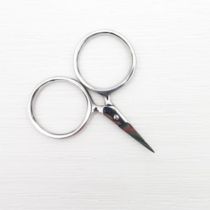 Cute Embroidery Scissors | Small Silver Scissors, Modern Embroidery Scissors, Snips, Thread Snips - SILVER PUTFORDS