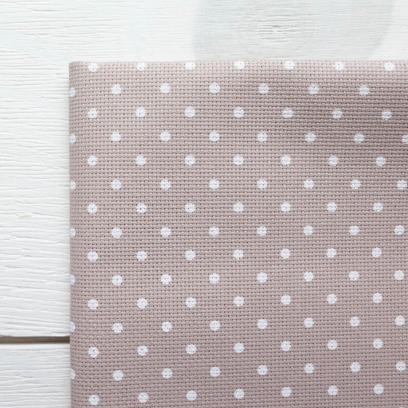 Polka Dot Cross Stitch Fabric 20 count Aida Cloth 100 Etsy