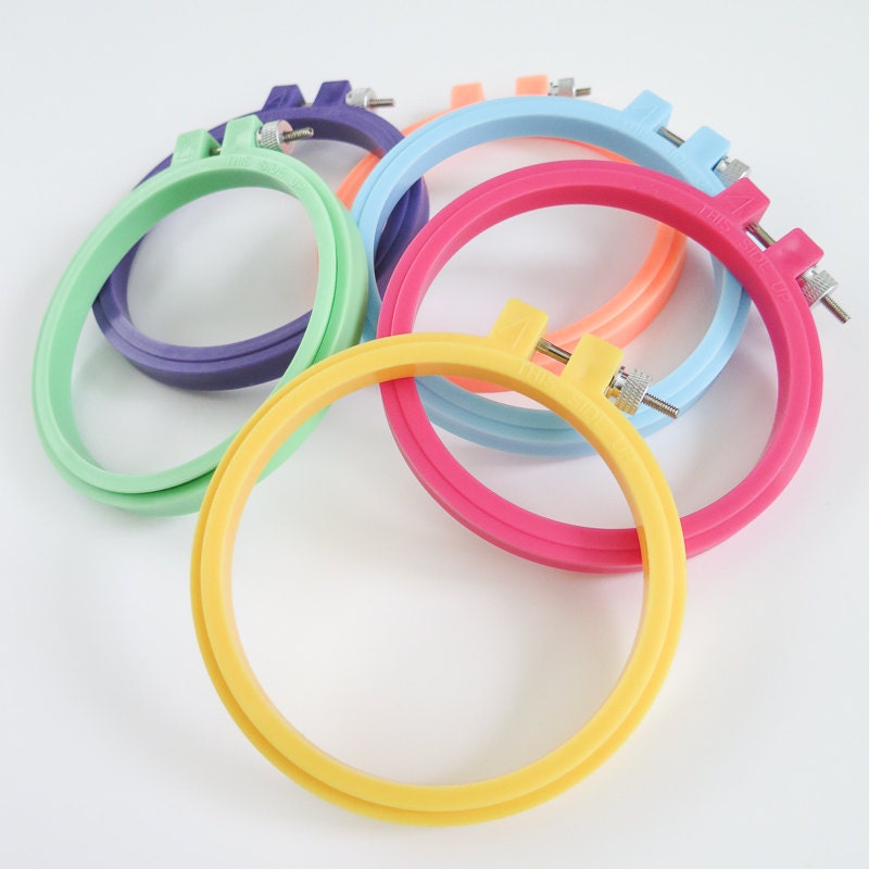 4 inch Embroidery Hoop HoopLa Plastic Embroidery Hoops from Etsy