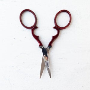 Embroidery Scissors Red Victorian Embroidery Scissors for Embroidery, Cross Stitch, Quilting, Sewing, Knitting, Needlework RED VICTORIAN image 5