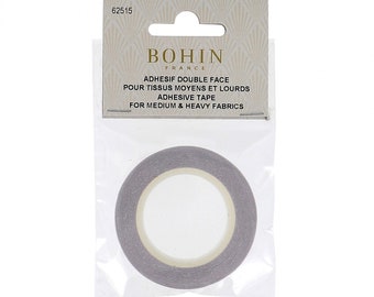 Bohin Wonder Tape (1/4") | Double Sided Adhesive Sewing Tape for Bag Making, Hems, Clothes Sewing