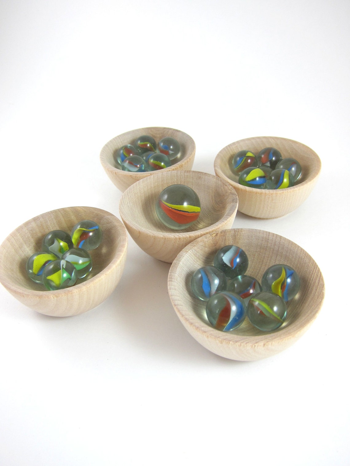 3 Small Wood Plate and Bowl Sets Unfinished Wooden Plate and Etsy