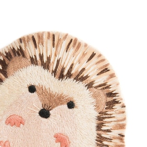 Modern Hand Embroidery Kit | Kiriki Press Embroidered Doll Kit to Make Your Own Plushie - HEDGEHOG