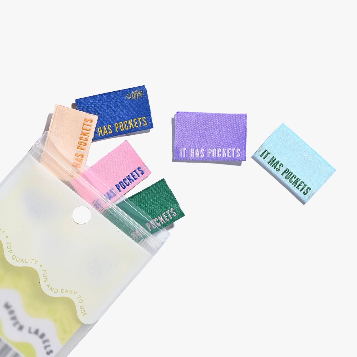 ★ ★ Women's Woven Label Lip Baby Tea 47C200G YA 200 Custom Woven Clothing Labels With Logo (only) up to 2