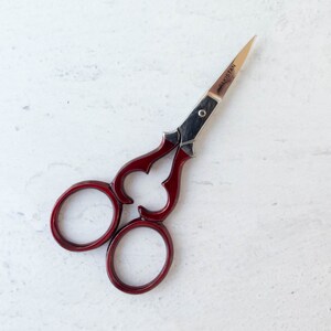 Embroidery Scissors Red Victorian Embroidery Scissors for Embroidery, Cross Stitch, Quilting, Sewing, Knitting, Needlework RED VICTORIAN image 2