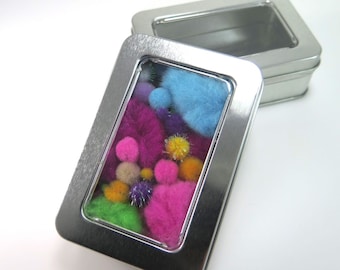 Rectangular Mint Tins with Window Lid | 4.25 inch (11 cm) Medium Rectangular Steel Tins with Window (3 pack)