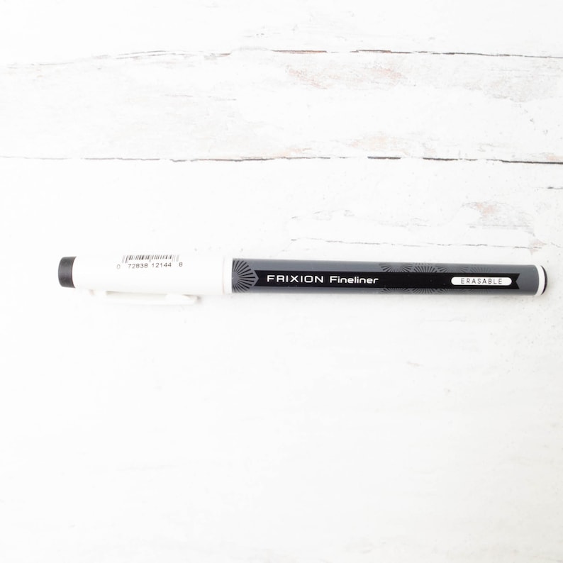 Erasable FriXion FineLiner Marker Pen One 1 Pilot Frixion Heat Erase FineLiner Marker in BLACK image 2