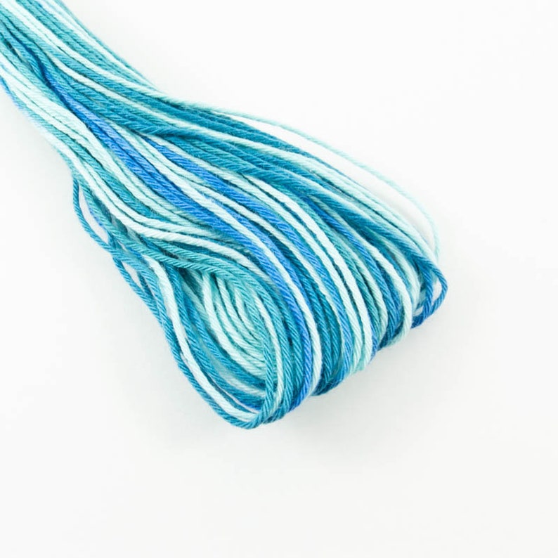 Made in Japan for Hand Quilting Olympus Sashiko Thread Embroidery BLUES #72 Variegated Japanese Sashiko Cotton Thread Needlework