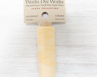 Embroidery Floss | Weeks Dye Works 2-Strand Embroidery Floss Spool Hand Over Dyed Embroidery Thread for Cross Stitch - HONEYSUCKLE (1108)