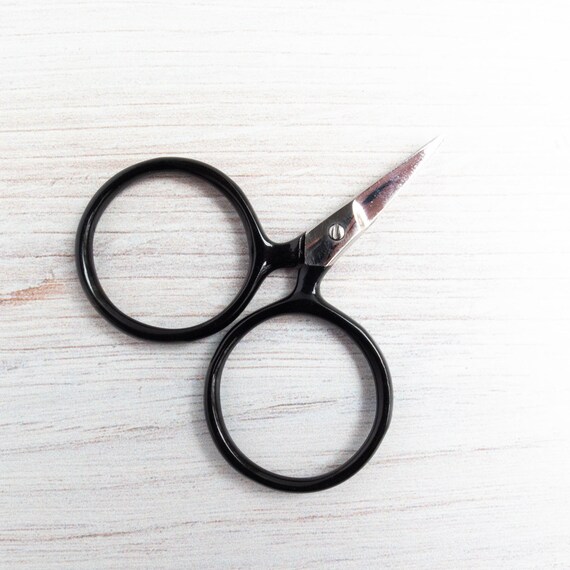 Cute Embroidery Scissors Small Black Handle Scissors, Modern Embroidery  Scissors, Snips, Thread Snips CLASSIC PUTFORDS 