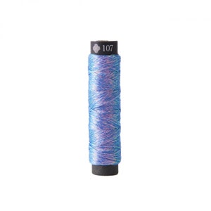 Metallic Embroidery Thread | Lecein COSMO Nishikiito Embroidery Floss - Opali Shabon-Dama - MIDNIGHT SUN (107)