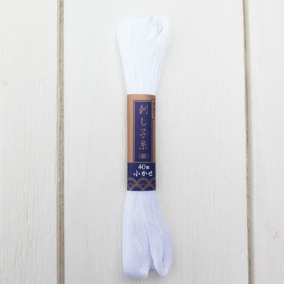 Japanese Sashiko Thread - White (#1) - Stitched Modern