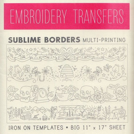 BORDER DESIGNS Hand Embroidery Patterns from Sublime Stitching