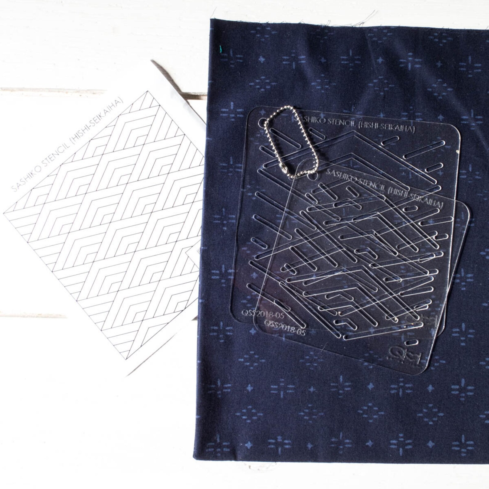 Sashiko Stencil | Traditional Japanese Sashiko Pattern Plastic Stencils ...