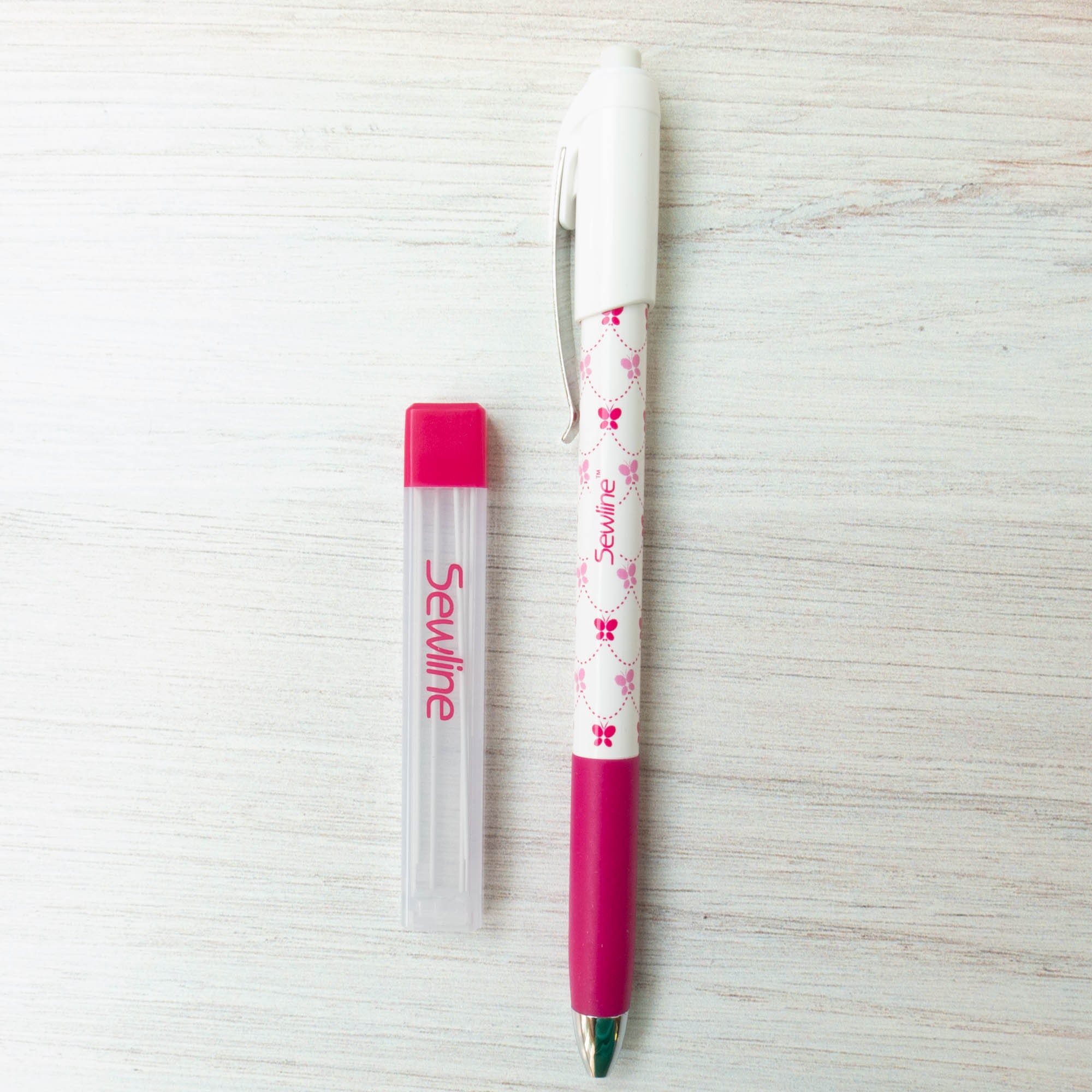 Sewline Pink Tailor's Click Fabric Pencil