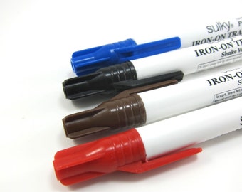 Sulky Iron-on Transfer Pens for Image Transfer onto Fabric, Wood, Paper - Multi-Color Pack