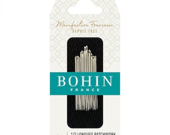 Bohin Betweens Quilting Needles | French Made Betweens Needles Assorted Sizes Pack - SIZE 8-12