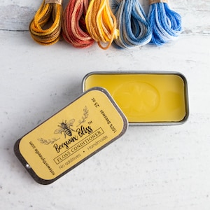 Thread Conditioner | Beeswax Bliss - Embroidery Thread and Floss Conditioner - 100% Beeswax
