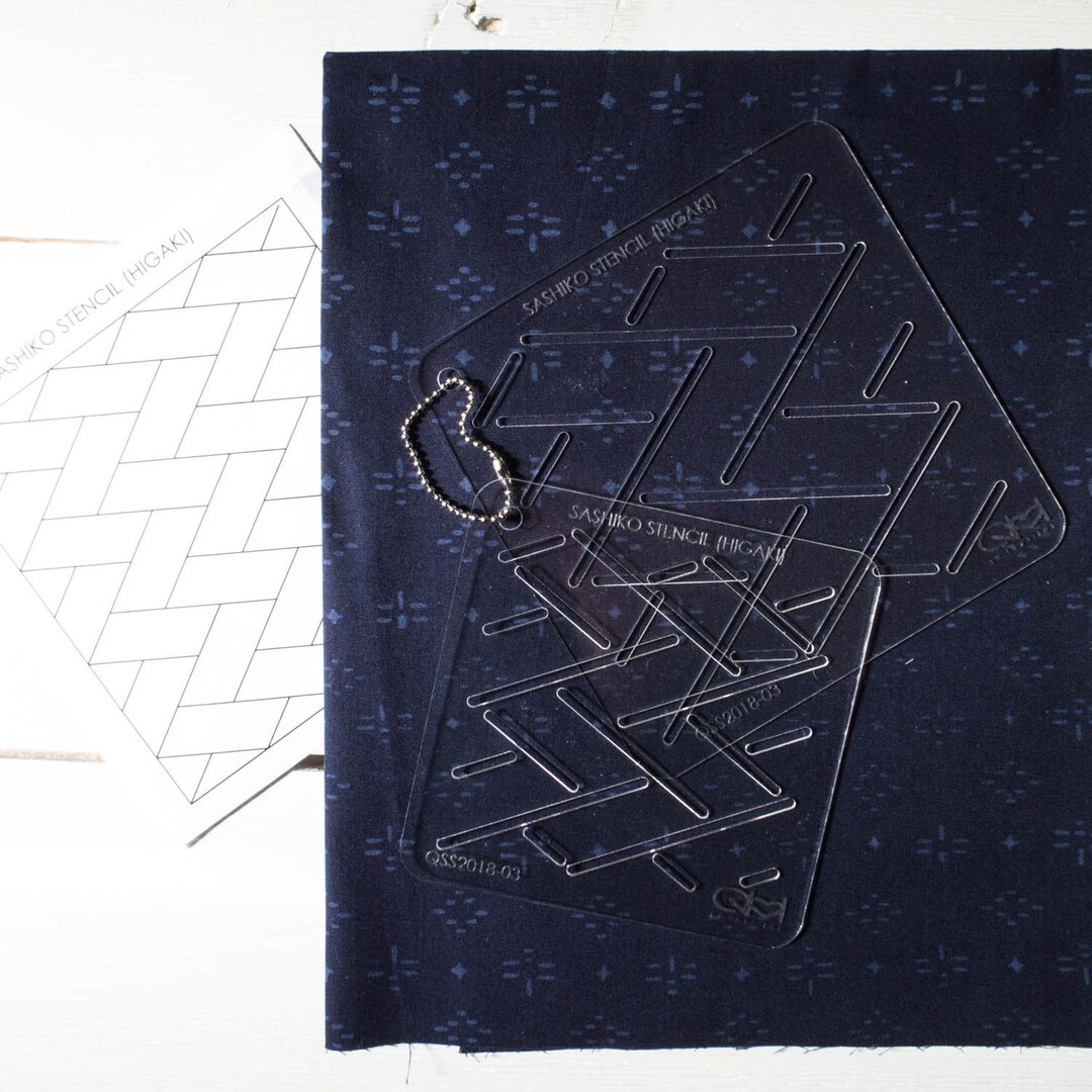 Sashiko Stencil | Traditional Japanese Sashiko Pattern Plastic Stencils ...