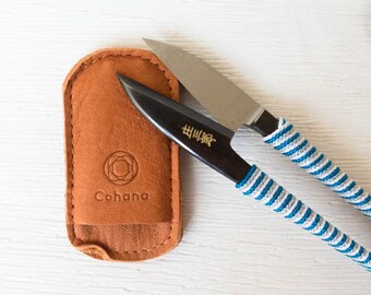 Shozaburo Thread Snips | Japanese Thread Clips, Embroidery Scissors, Thread Cutter with Silk Thread Wrapped Handle & Tassel - BLUE
