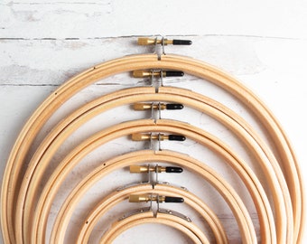 Superior Quality Wood Embroidery Hoop | ONE (1) Wooden Embroidery Hoop for Hand Embroidery, Cross Stitch, Hand Quilting