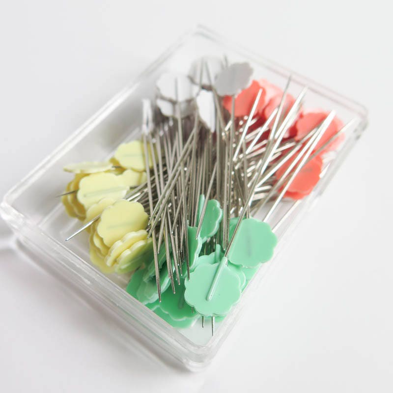 Flower Head Pins Flat Flower Pins by Clover for Quilting Etsy