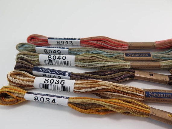 Cosmo Seasons Variegated Embroidery Floss / 8039 Browns