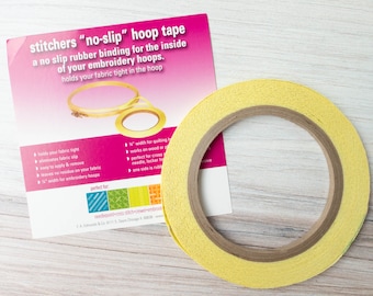 Embroidery Hoop Binding Tape | Stitcher's No-Slip Hoop Tape to Improve Fabric Tension in Wood and Plastic Embroidery Hoops - HOOP TAPE