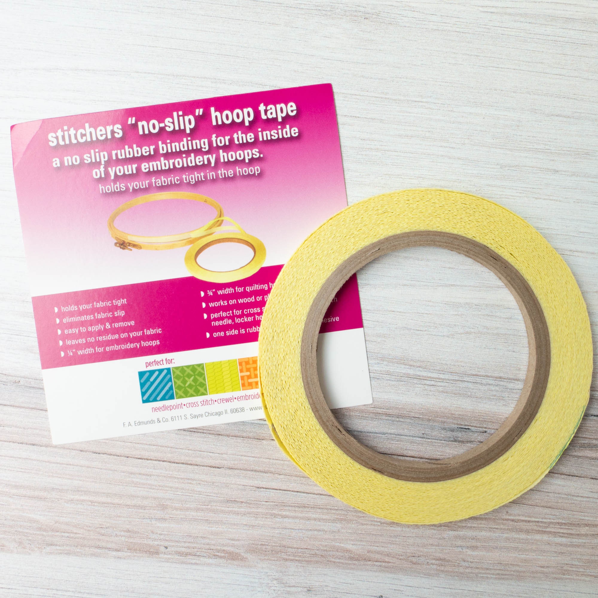Embroidery Hoop Binding Tape | Stitcher's No-slip Hoop Tape