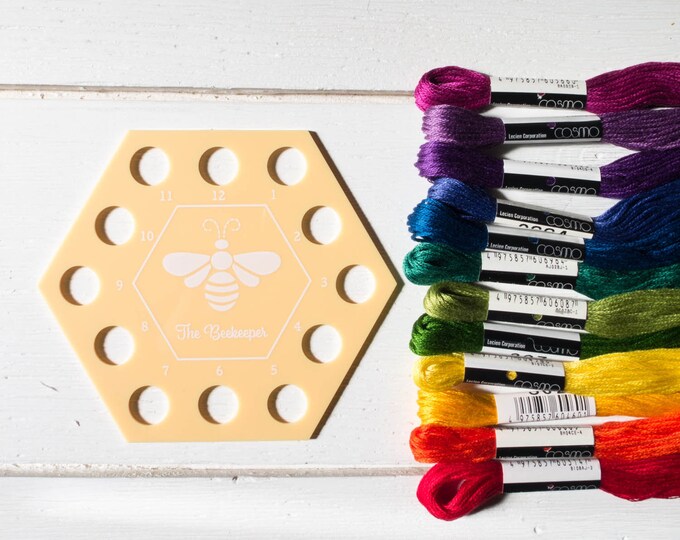 Bee Threading Bee Thread Organizer | Honeycomb Plastic Embroidery Floss Holder to ...