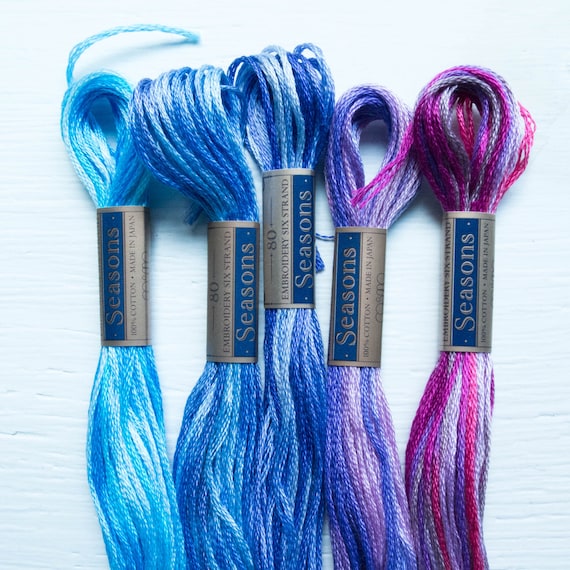 Variegated Embroidery Floss Lecien COSMO Seasons Embroidery Thread