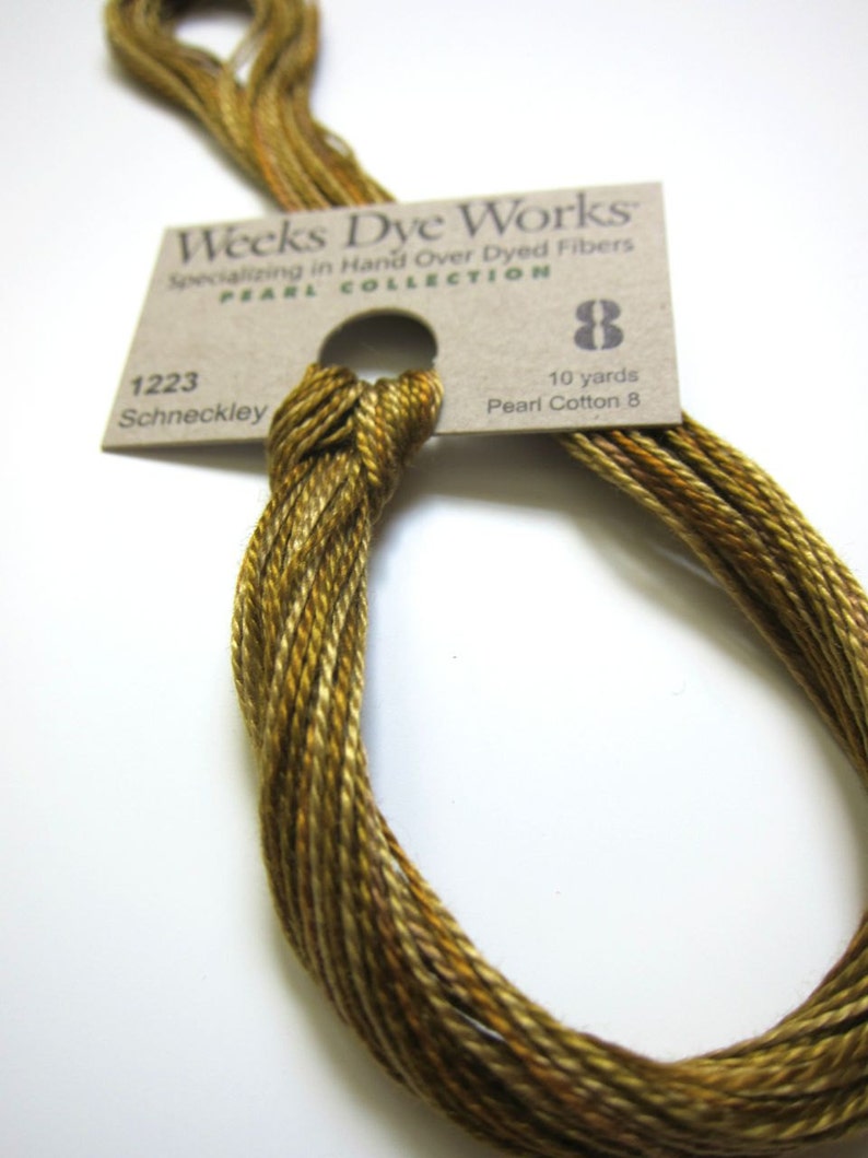Needlework Applique Perle Cotton Floss Thread for Embroidery Weeks Dye Works Hand Pearl Cotton Size 8 SCHNECKLEY Hand Quilting