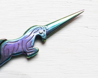 Rainbow Unicorn Embroidery Scissors | Small Rainbow Scissors, Modern Embroidery Scissors, Snips, Thread Snips
