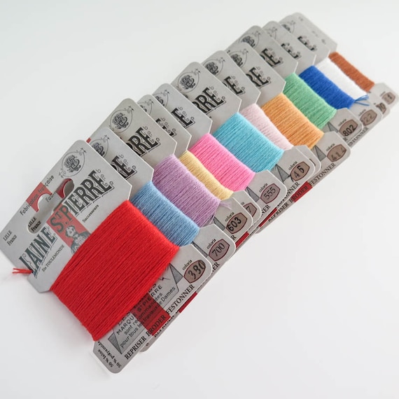 Wool Thread Set 12 Color Laine St. Pierre French Wool Embroidery