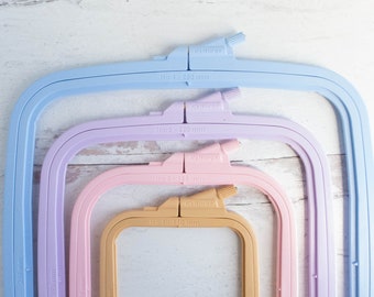 cerceau à broder | Cerceau à broder RECTANGLE en plastique ONE Nurge au choix pour la broderie à la main, au point de croix et à la machine