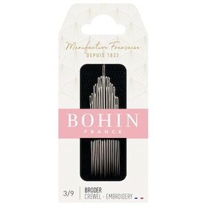 Embroidery Needles | Bohin Embroidery and Crewel Needles Assorted Sizes (No. 3- 9) - EMBROIDERY/CREWEL (3-9)