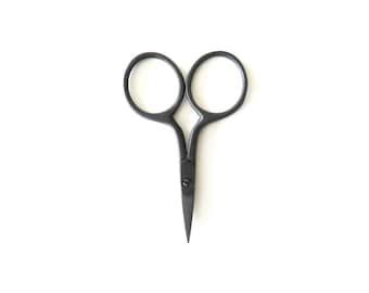 Embroidery Scissors | Thread Snips, Sewing Scissors, Knitting Scissors, Small Black Scissors