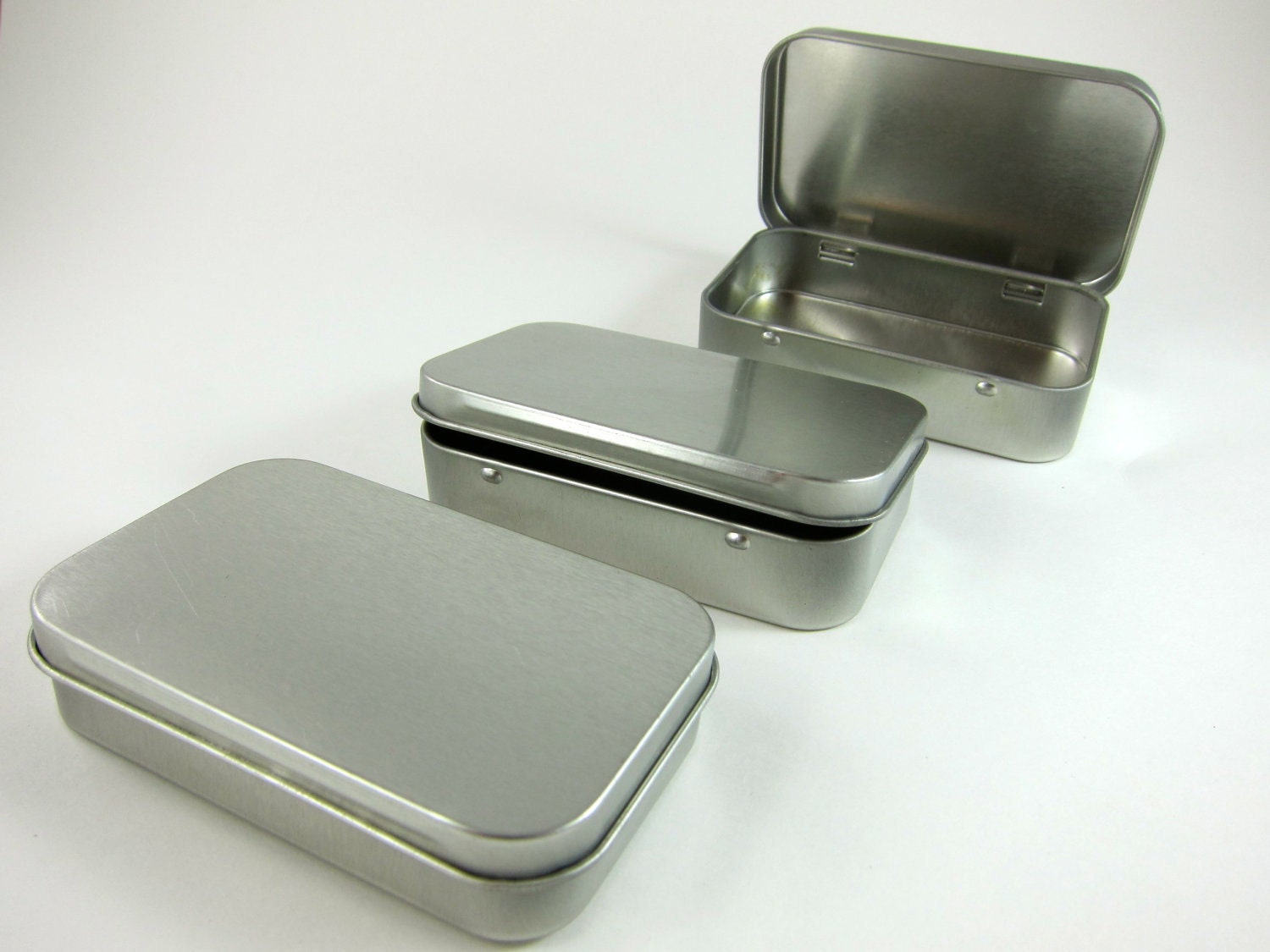 Metal Tins Blank Altoid Tins, Hinged Lid Tin Boxes for Wedding