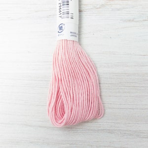 Sashiko Thread | Japanese Cotton Thread for Sashiko Mending, Quilting, Hand Embroidery Floss, Boro - ORCHID PINK (#14)