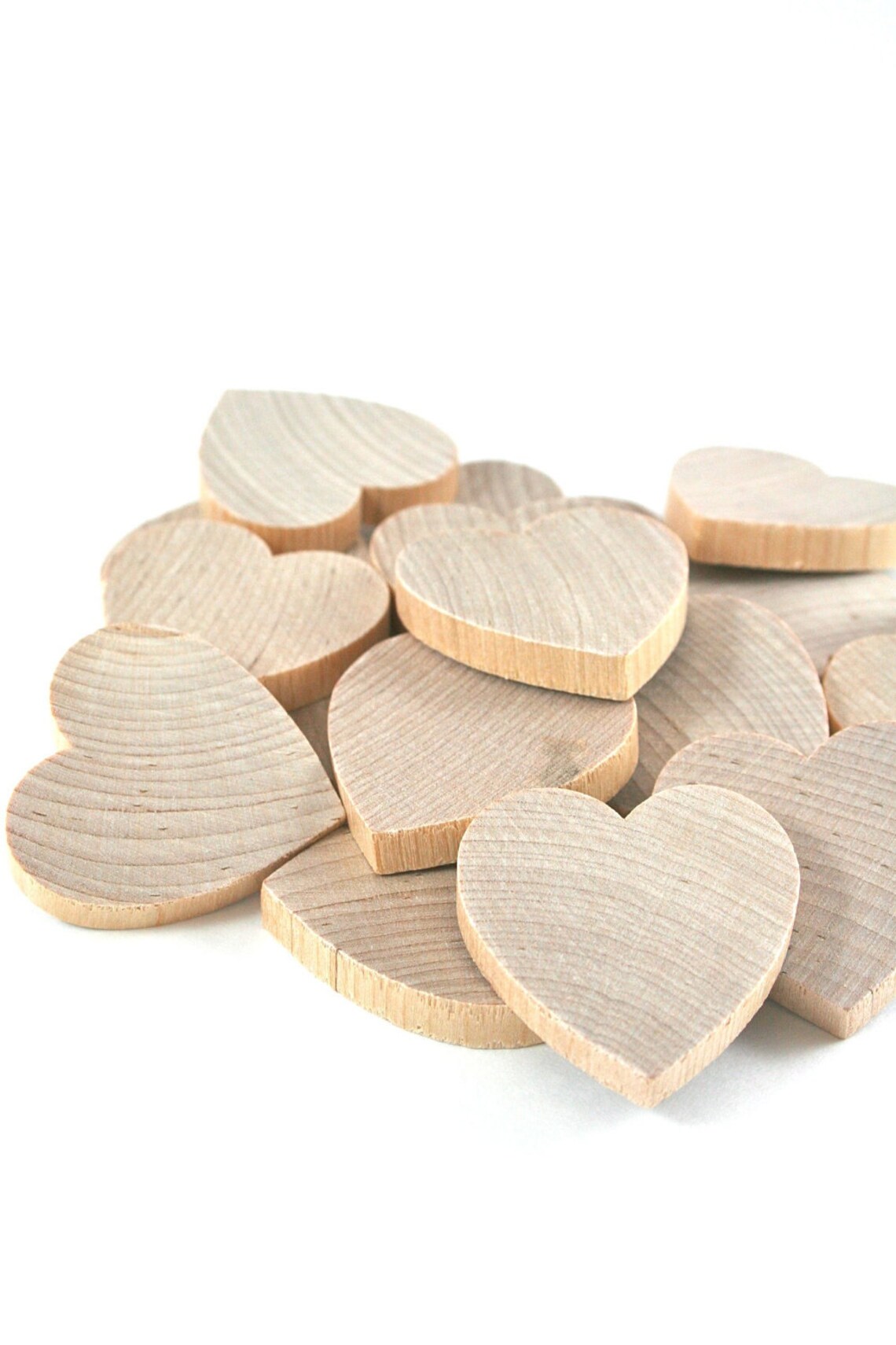 Unfinished Wood Hearts 25 pack 1.5 inch Wooden Hearts Etsy