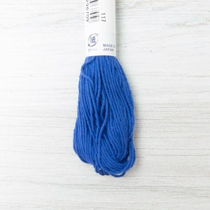 Dark Blue Sashiko Thread | Japanese Sashiko Cotton Thread for Sashiko Stitching, Boro Mending, Hand Embroidery Floss- ULTRAMARINE BLUE (#23)