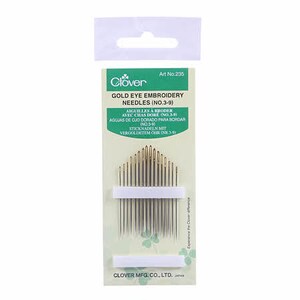 Embroidery Needles Assortment Pack Clover Gold Eye Embroidery Needles No. 3 9 16 needle pack image 2