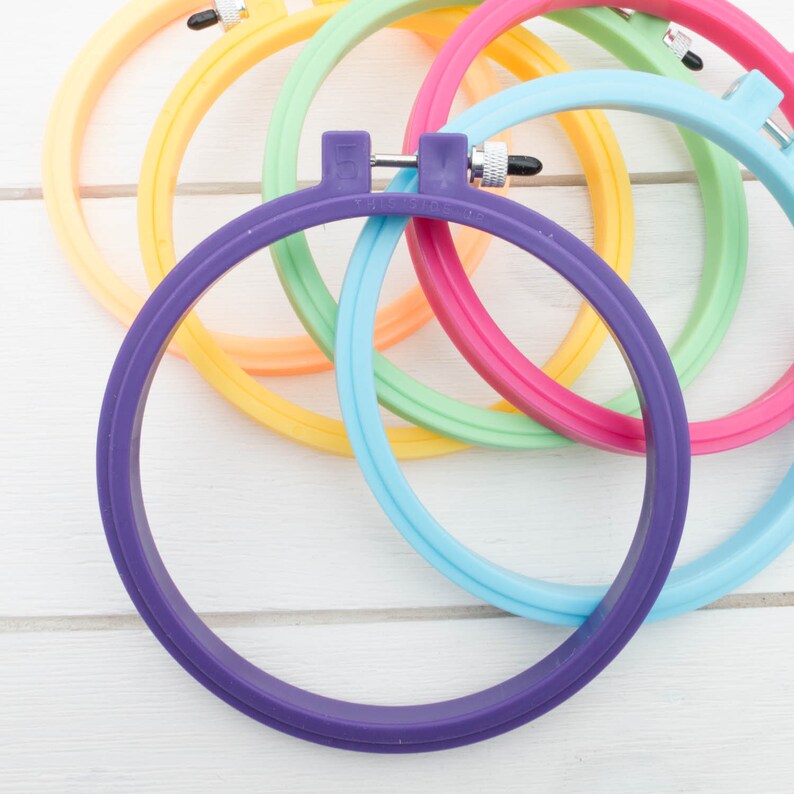 5 inch embroidery hoop one hoopla plastic embroidery hoops  etsy 5 inch embroidery hoop one hoopla plastic embroidery hoops  etsy