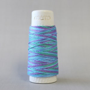 COSMO Hidamari Sashiko Thread | Cotton Sashiko Embroidery Thread - TIE DYE (#305)