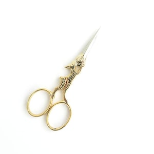 Rabbit Embroidery Scissors | Small Golden Scissors, Modern Embroidery Scissors, Snips, Thread Snips