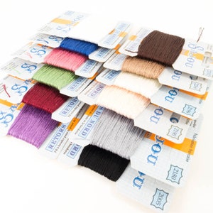 Embroidery Floss Set | Retors De Nord French Embroidery Thread - 12 Vintage Colors plus Thread Storage Box (ASST 1)