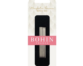 Bohin Fine Applique Needles | French Made Applique Needles Ideal for Needle Turn Applique and Delicate Fabrics - SIZE 12
