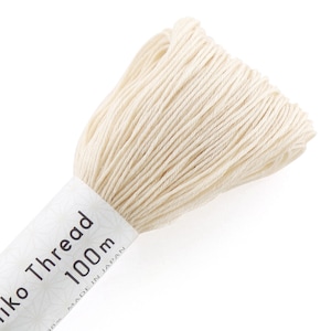 Olympus Sashiko Cotton Thread 102 Off White 100 metres Olympus Sashiko Cotton Thread 102 Off White 100 metres