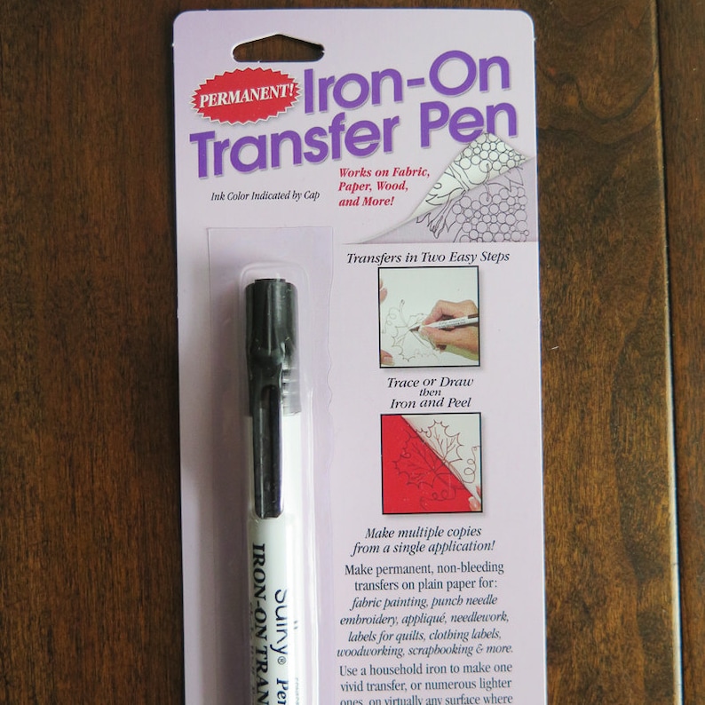Black Sulky Ironon Transfer Pen for Image Transfer onto Etsy
